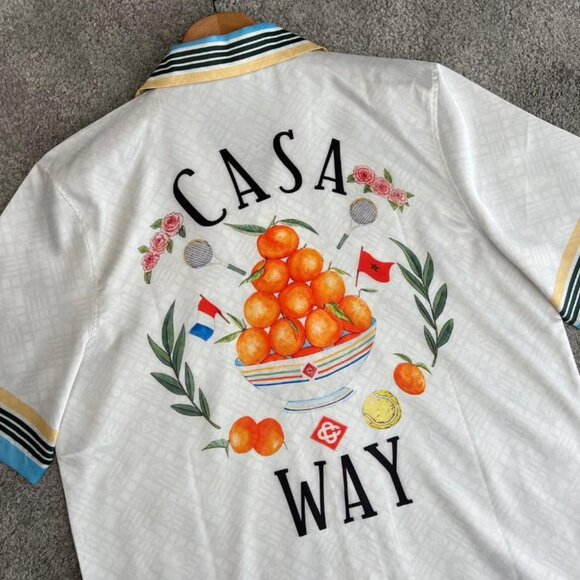 CASABLANCA MEN NEW CASUAL SILK SHIRT SET - Picture 7 of 10